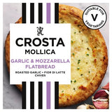 Crosta Mollica roast garlic mozzarella flatbread 229g, imported from the UK