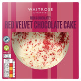 Waitrose red velvet chocolate cake with cream cheese frosting (British brand)
