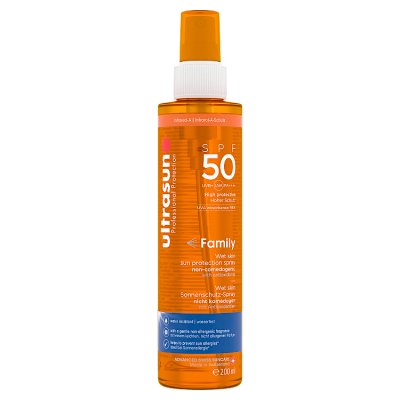 Ultrasun wet skin spray SPF50 200ml (British brand)