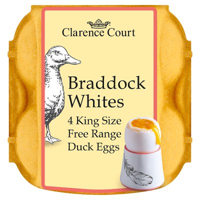 Clarence Court Braddock Whites FR Duck Eggs