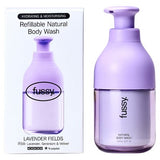 Fussy refillable body wash Lavender Fields 320ml, imported from the UK