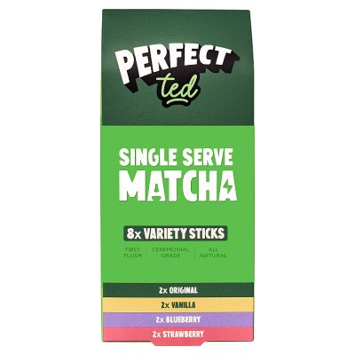 PerfectTed matcha sticks variety pack 8x4.125g - British product