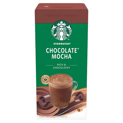 Starbucks chocolate mocha instant coffee sachet 120g, imported from the UK
