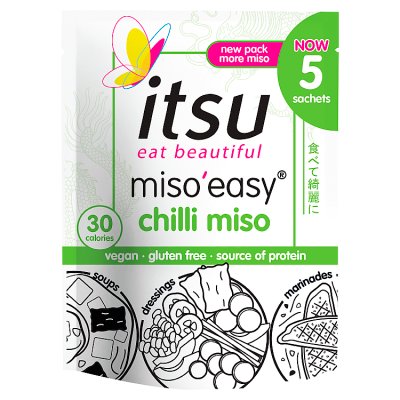 itsu chilli miso soup sachets 5x20g, imported from the UK