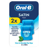 Oral-B Satin Tape dental floss duo pack 50m (British brand)
