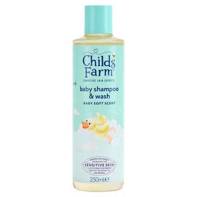 Childs Farm baby shampoo and wash soft scent 250ml, UK version