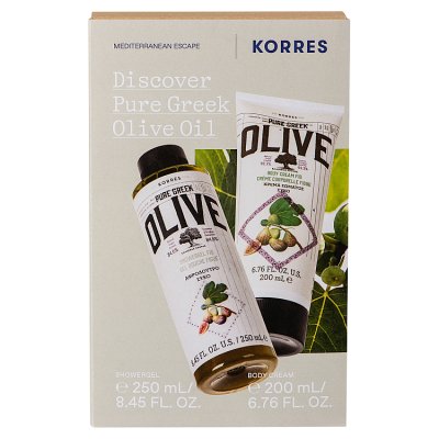 Korres fig shower gel and body cream set 450ml, UK version