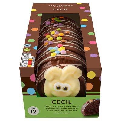 Waitrose Cecil chocolate sponge cake (British brand)