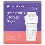 Lansinoh breastmilk storage bags 25 count, imported from the UK