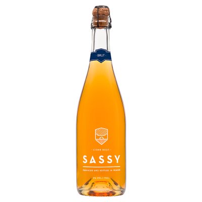 Sassy Brut organic sparkling cider 75cl (British brand)