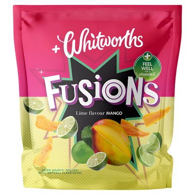 Whitworths Fusions lime mango dried fruit 75g - British product
