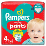 Pampers Baby-Dry nappy pants size 4, 23 nappies, imported from the UK