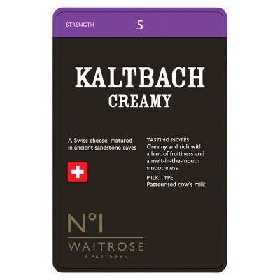 Waitrose No.1 Kaltbach creamy Swiss cheese 170g, UK version