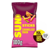 Sun Sticks caramelised onion balsamic vinegar crisps 100g (British brand)