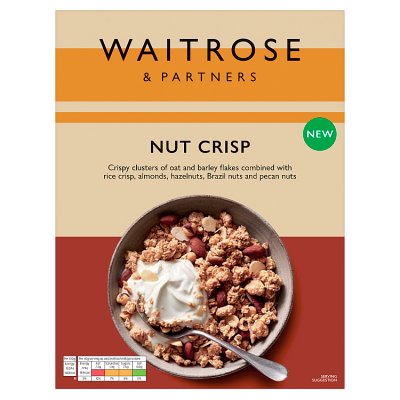 Waitrose Nut Crisp breakfast cereal 500g - British product