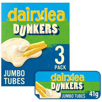 Dairylea cheese snack Dunkers Jumbo Tubes 3x41g, imported from the UK