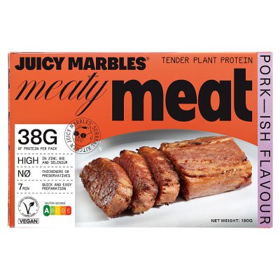 Juicy Marbles Meaty Meat plant-based meat alternative 180g - British product