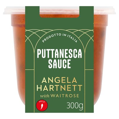Waitrose puttanesca pasta sauce 300g, imported from the UK