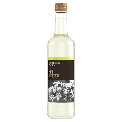 Waitrose No.1 elderflower cordial 500ml (British brand)