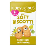 Kiddylicious pear soft biscotti baby snack 6x20g, imported from the UK