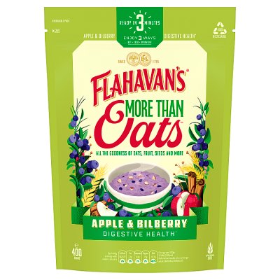 Flahavan's apple and bilberry porridge oats 400g, UK version