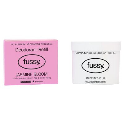 Fussy natural deodorant refill Jasmine Bloom 40g - British product