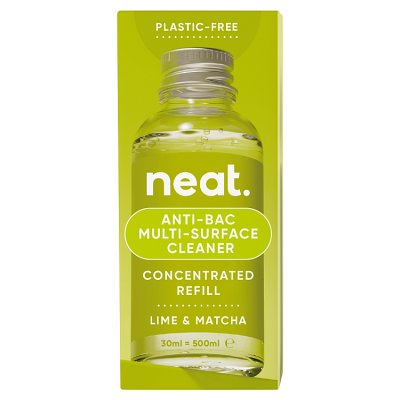 Neat multi-surface cleaner refill lime & matcha 30ml (British brand)