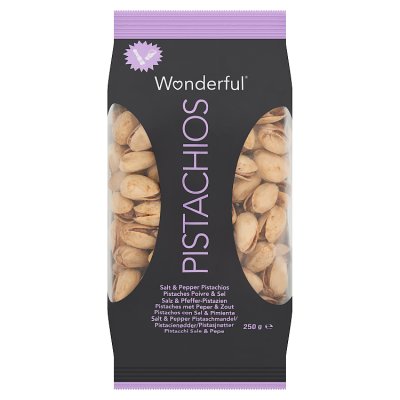 Wonderful Pistachios Salt & Pepper 250g, UK version