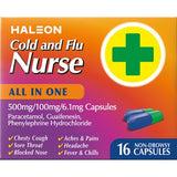 Nurses Cold and Flu all-in-one capsules 16s (British brand)