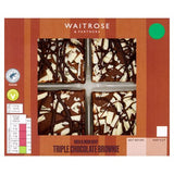 Waitrose triple chocolate brownies 4 pack - British product
