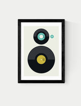 M&S East End Prints LPvsEP Framed Art Print- Buy online at McGrocer