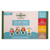 Langhams grain free dog food mixed selection 6x395g - British product