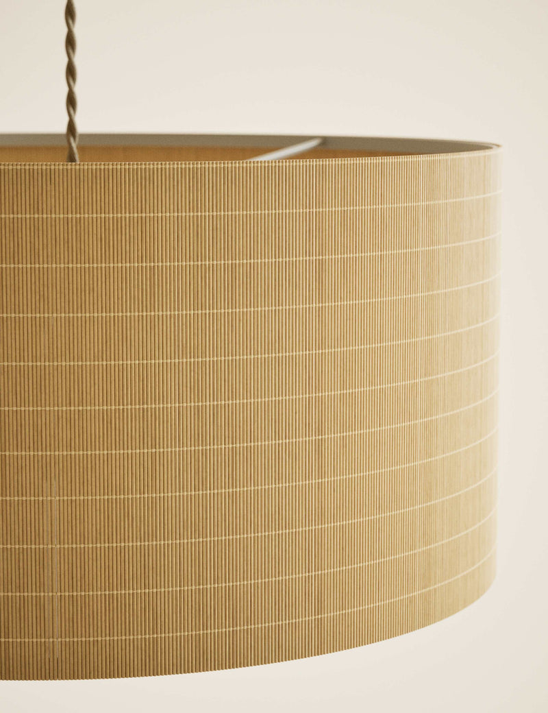 Large bamboo drum shade 45cm imported from the UK