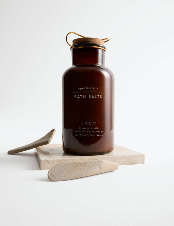 Calming Bath Salts with Lavender, Sweet Orange and Ho Wood Essential Oils 600g