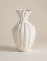 M&S Large Fluted Neck Ceramic Vase- Buy online at McGrocer