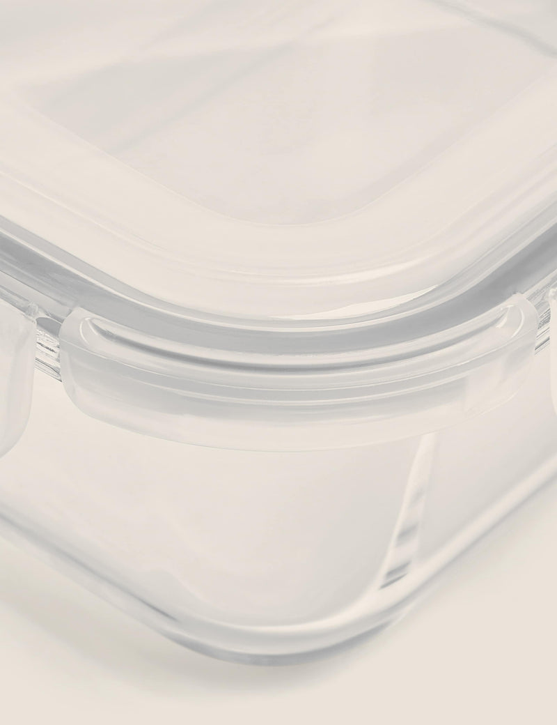 Large glass fridge storage container, UK version