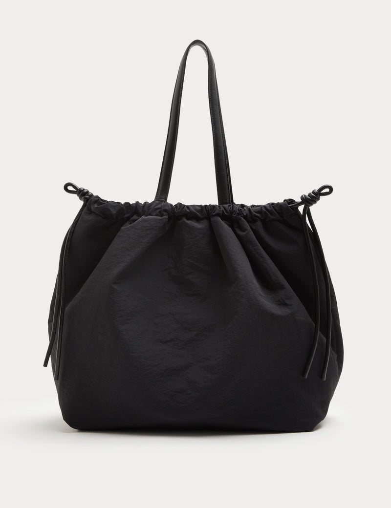 M&S ruched drawstring shoulder bag large, UK version