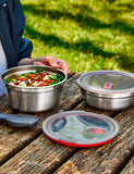 Black+Blum large stainless steel bowl with airtight lid - British product