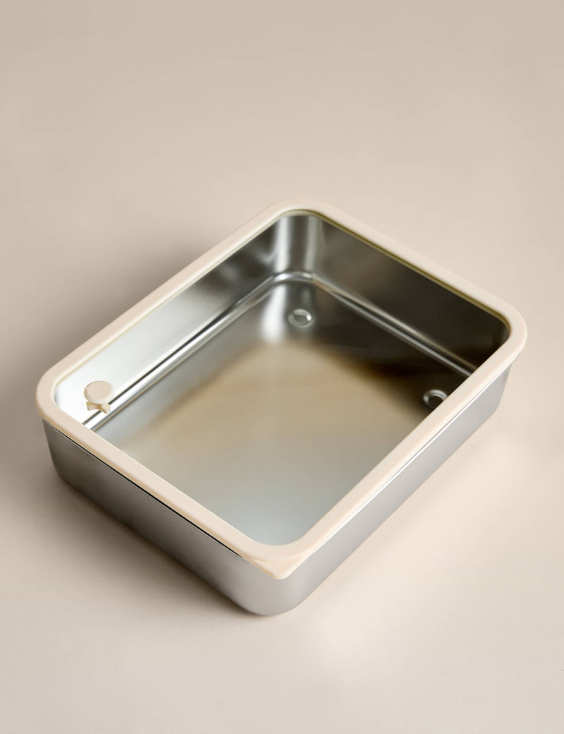 Large stainless steel food storage container - British product