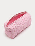 Large slouchy stripe make up bag, imported from the UK
