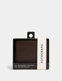 Autograph leather bi-fold wallet, imported from the UK