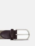 Hawes & Curtis leather braided stretch belt - British product
