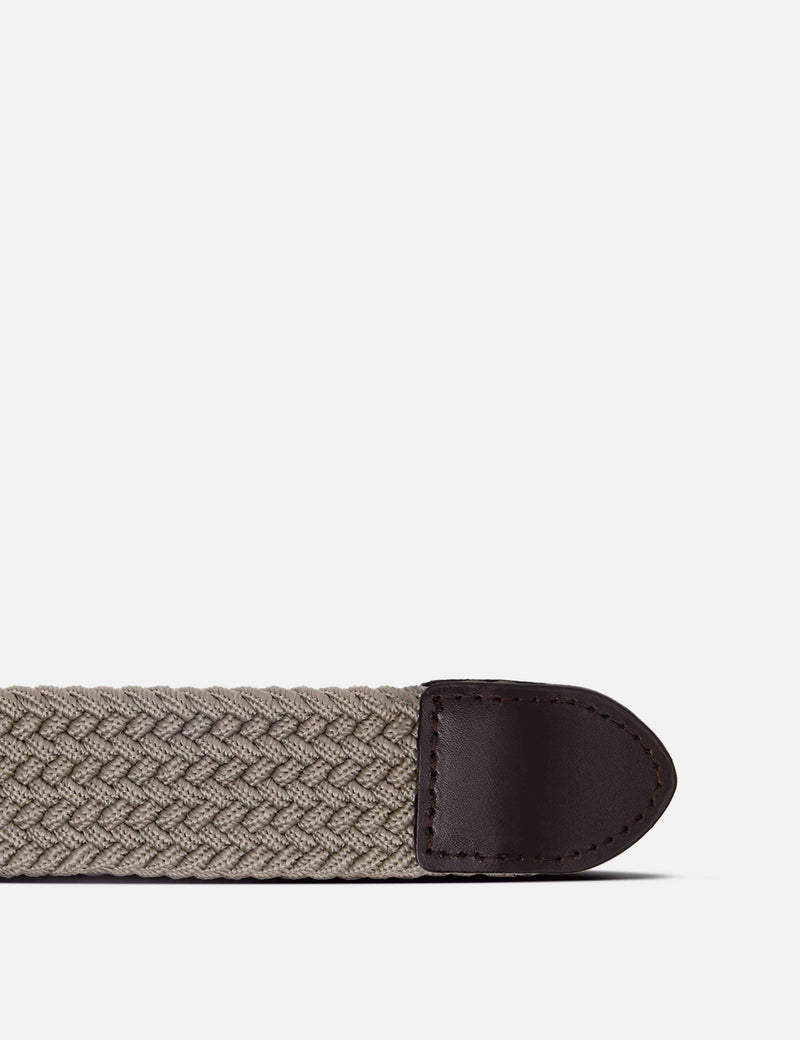 Hawes & Curtis leather braided stretch belt - British product