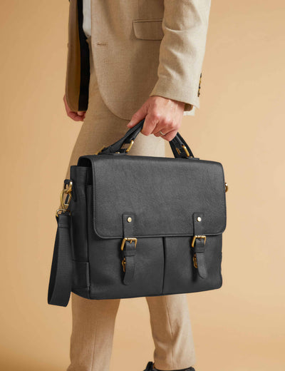 M&S Jones Bootmaker Leather Briefcase- Buy online at McGrocer