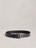 White Stuff leather belt with circular cut-outs - British product