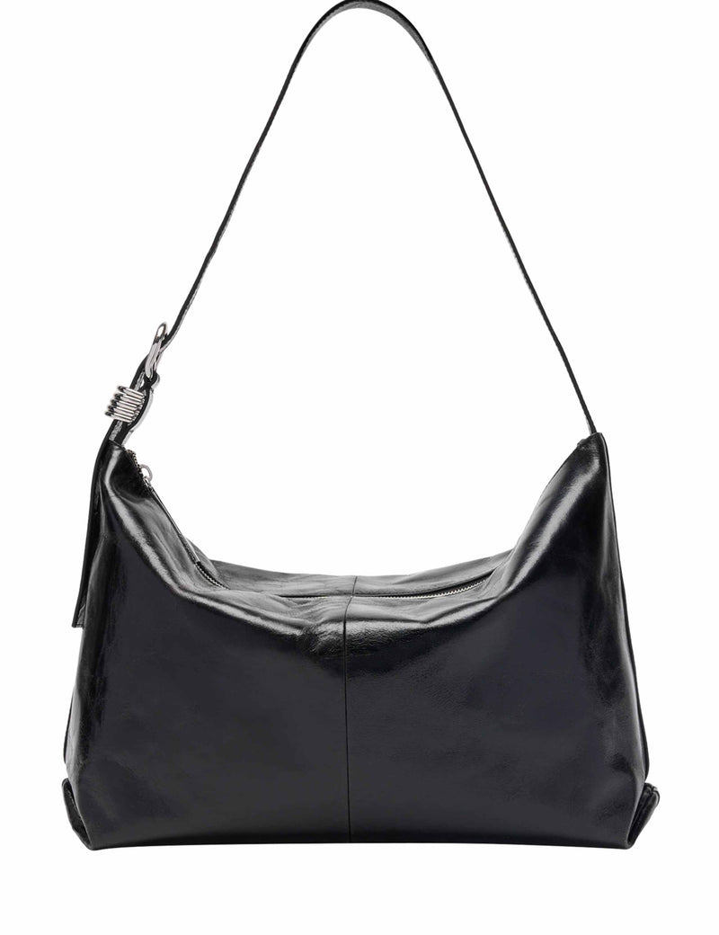 Whistles leather shoulder bag with buckle detail, UK version