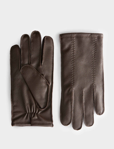 M&S Autograph Leather Cashmere Lined Gloves- Buy online at McGrocer