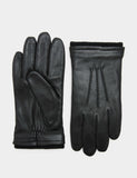 M&S leather cuffed gloves with lining and ribbed cuffs (British brand)