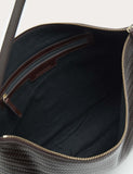 Autograph leather embossed zip shoulder bag imported from the UK