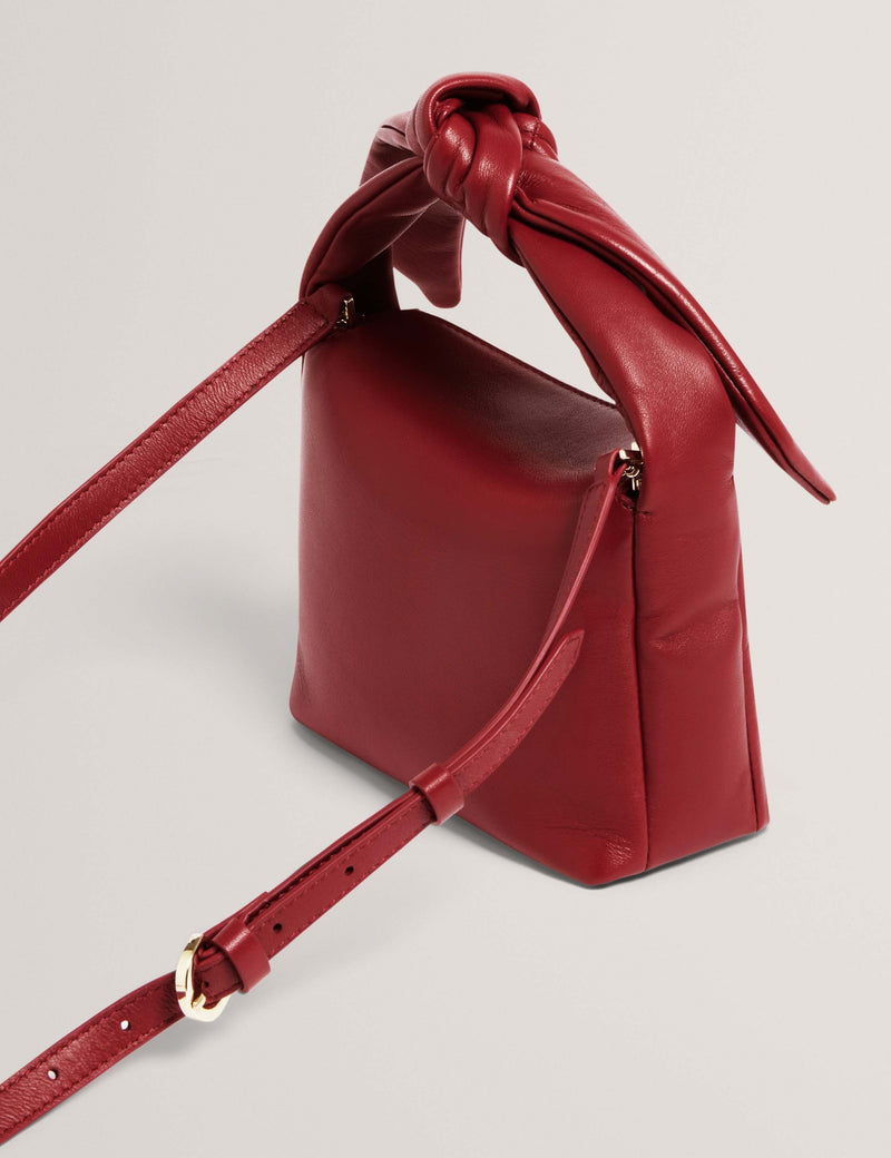 Ted Baker Leder Umhängetasche mit Knoten, britische Version